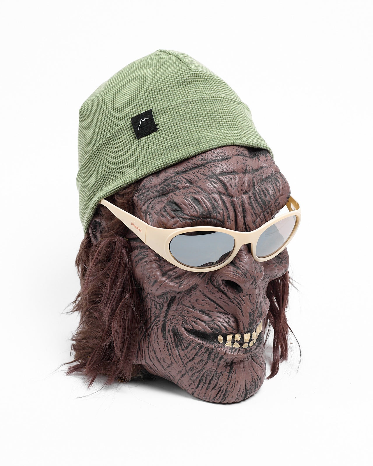 Wool Blend Beanie in Green