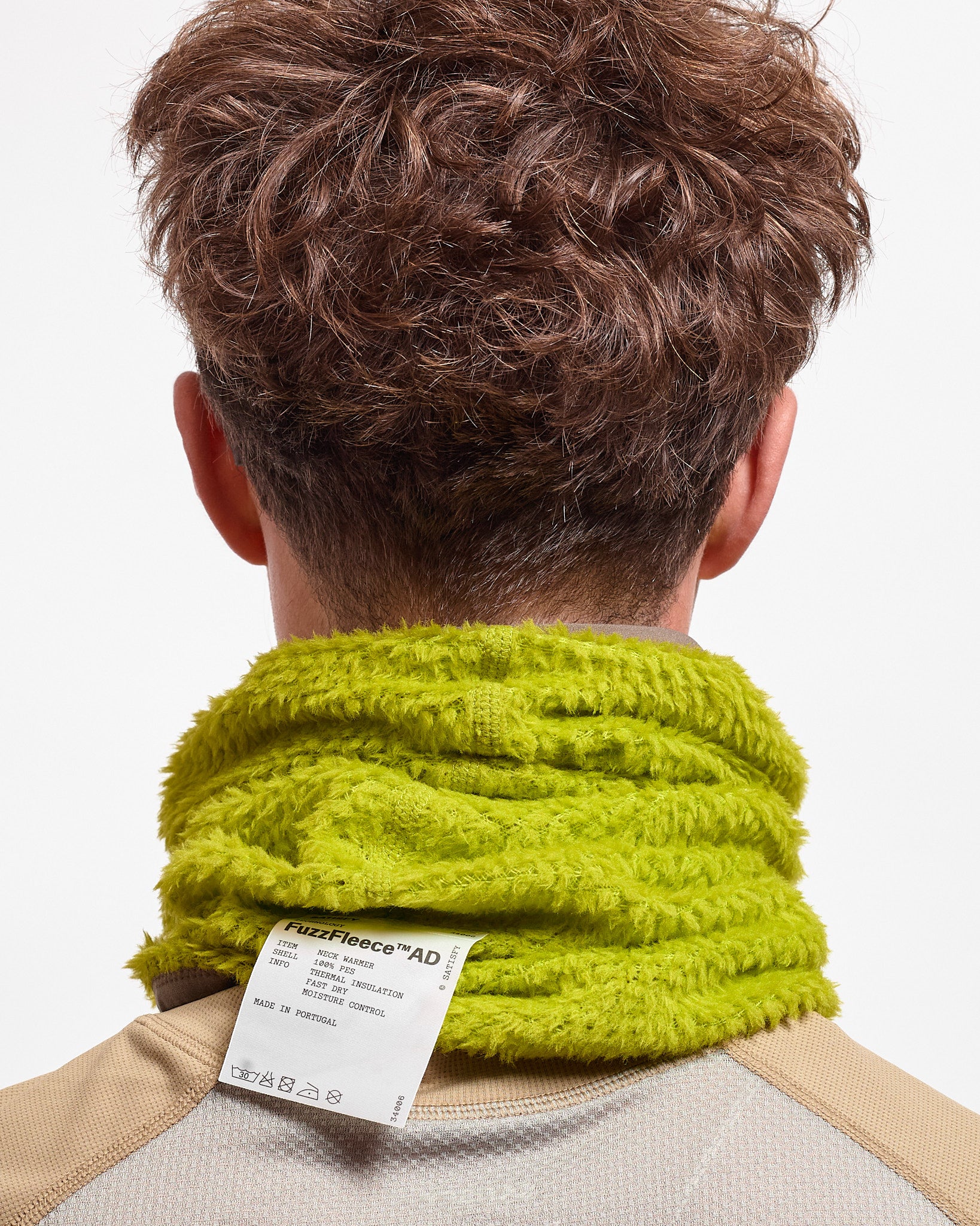 FuzzFleece™ AD Neck Warmer in Grenoble Green ~ Windthrow