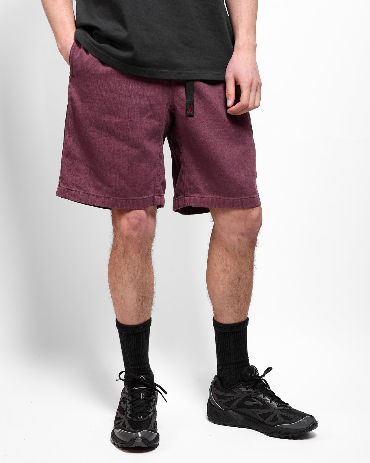 Hemp G-Short in Deep Grape