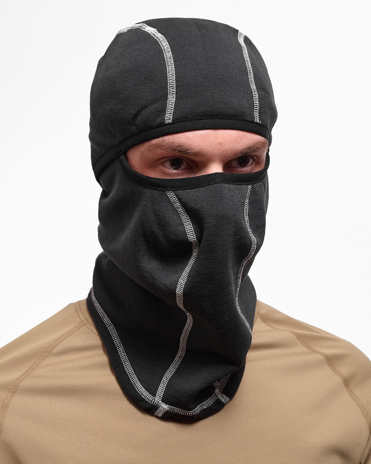 Power Wool™ Balaclava in Black/Glacier Grey