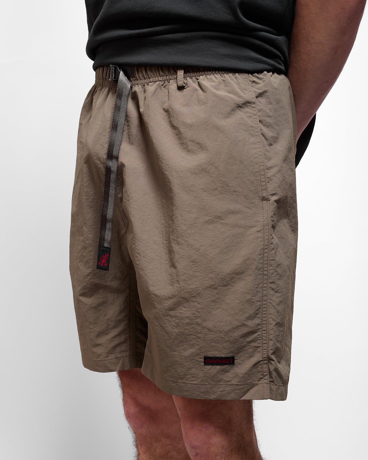 Nylon Packable G-Short in Granite