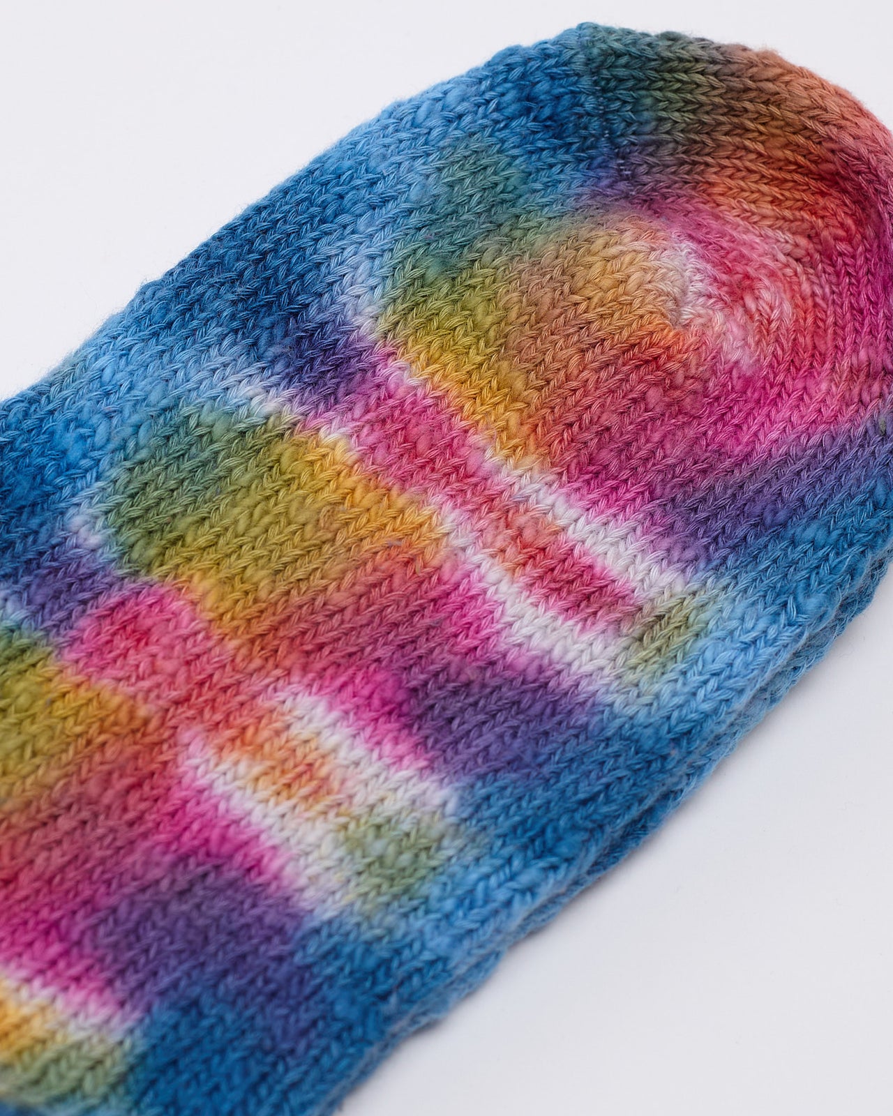 Tie-Dye Hemp Crew Sock in Carnival