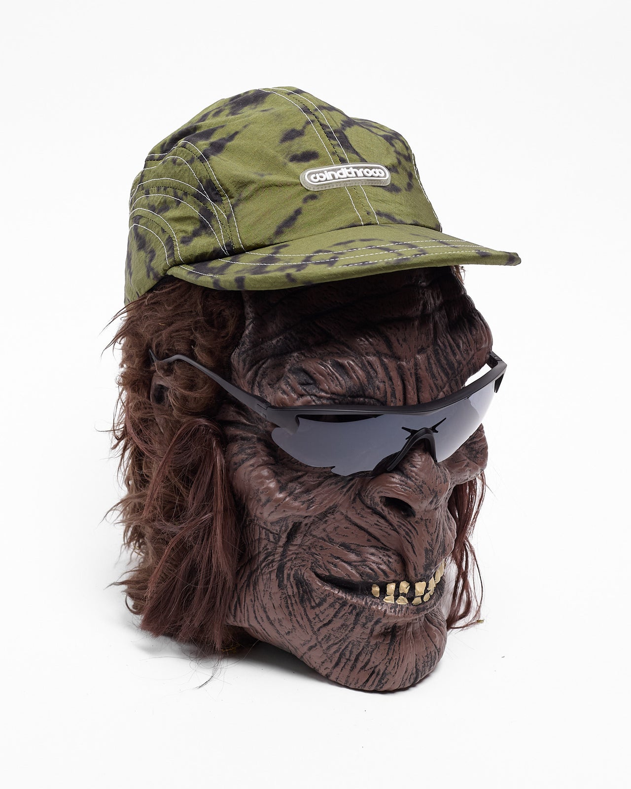 Scanner Panelled Cap in WT Green/Black