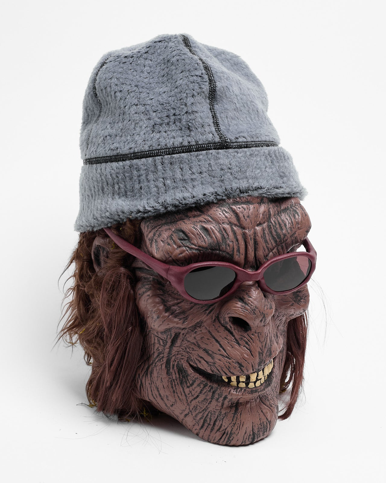 High Loft™ Wool Beanie in Filntstone/Black