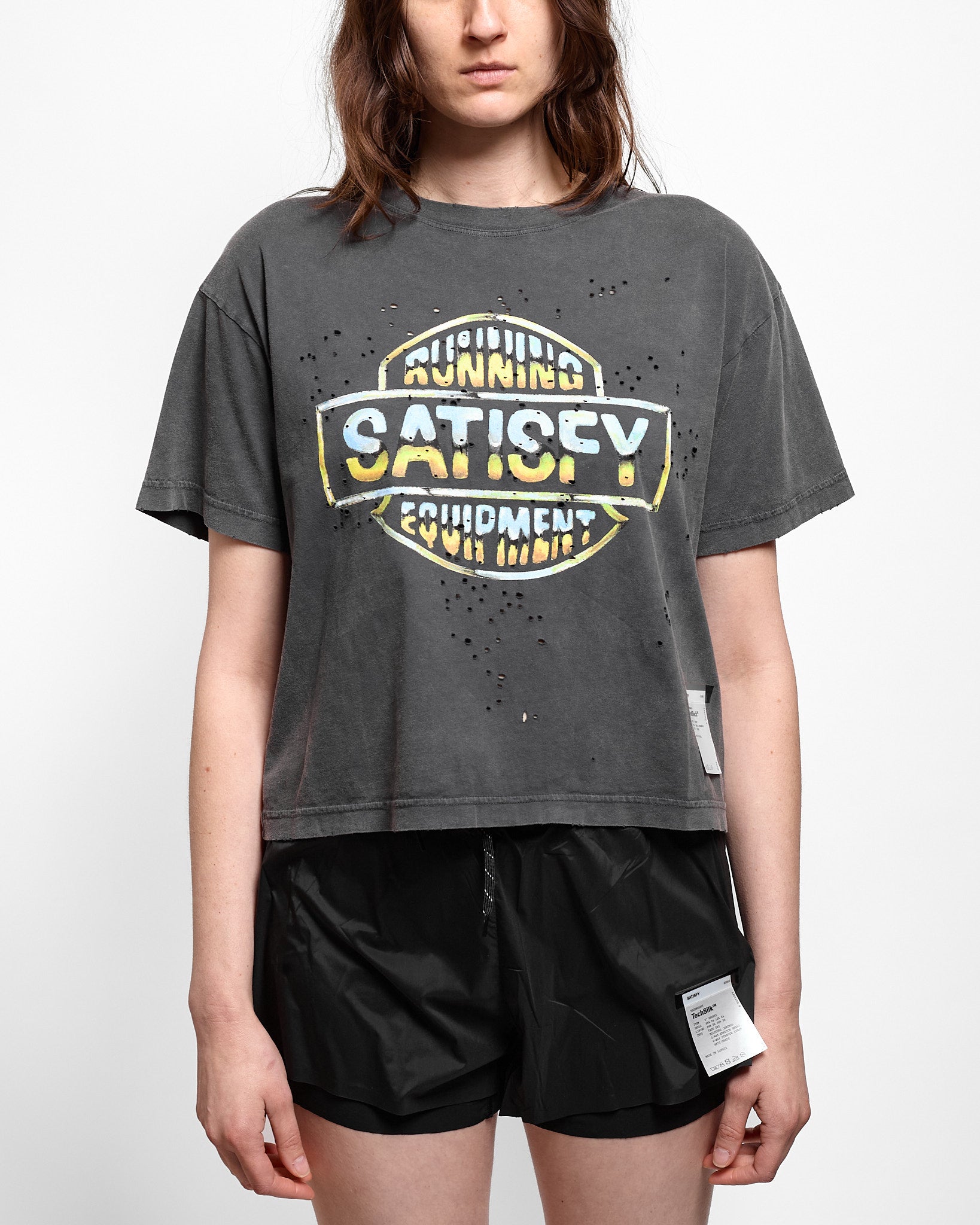 W's MothTech™ T-Shirt in Aged Black ~ Windthrow