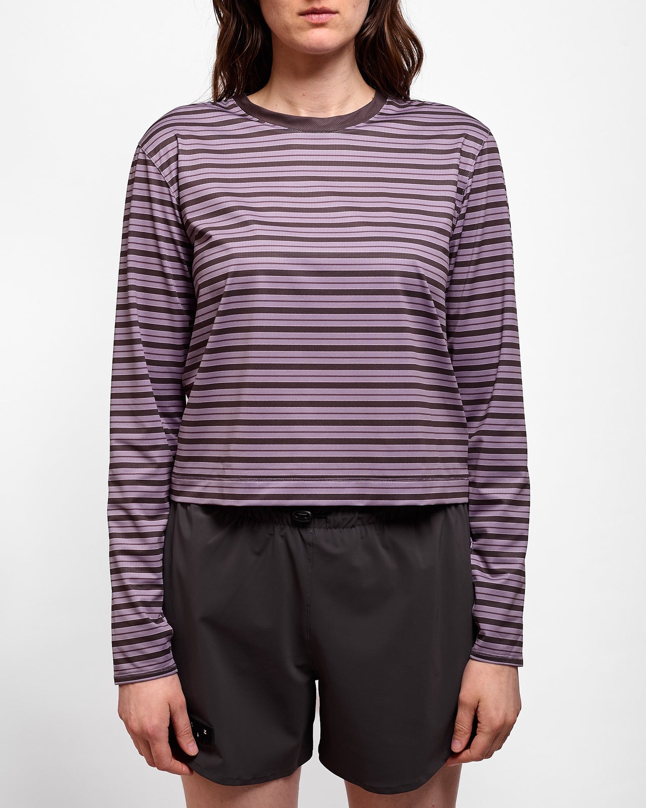 W's Striped LS in Grape