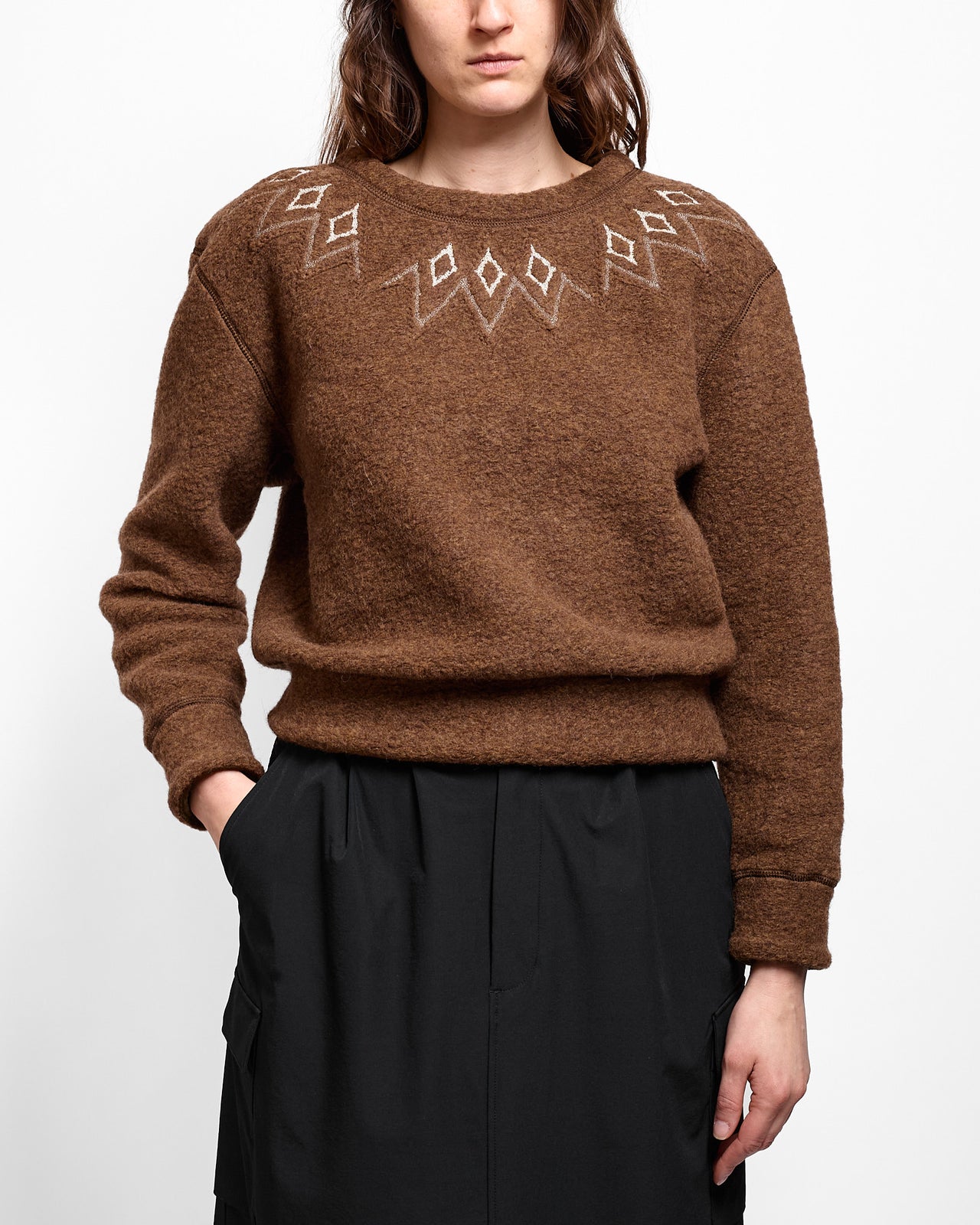 W's Kaldi Wool Crewneck in Moorit