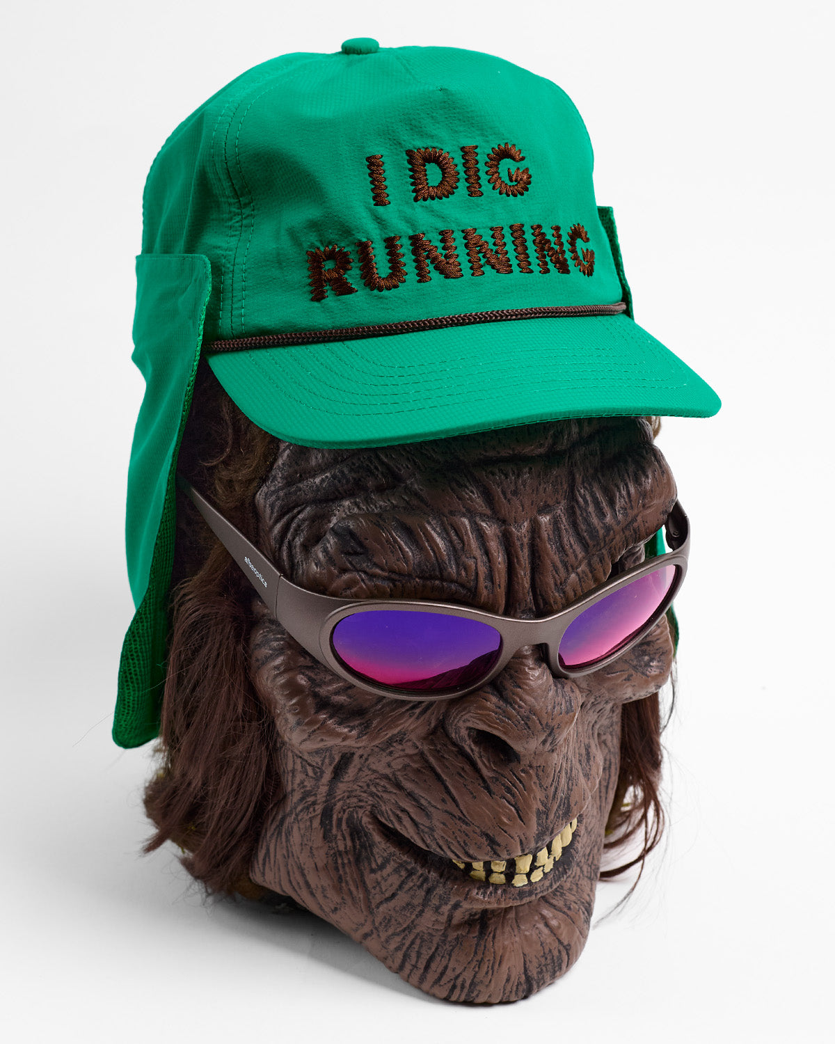 I Dig Running Magnet Trucker in Green