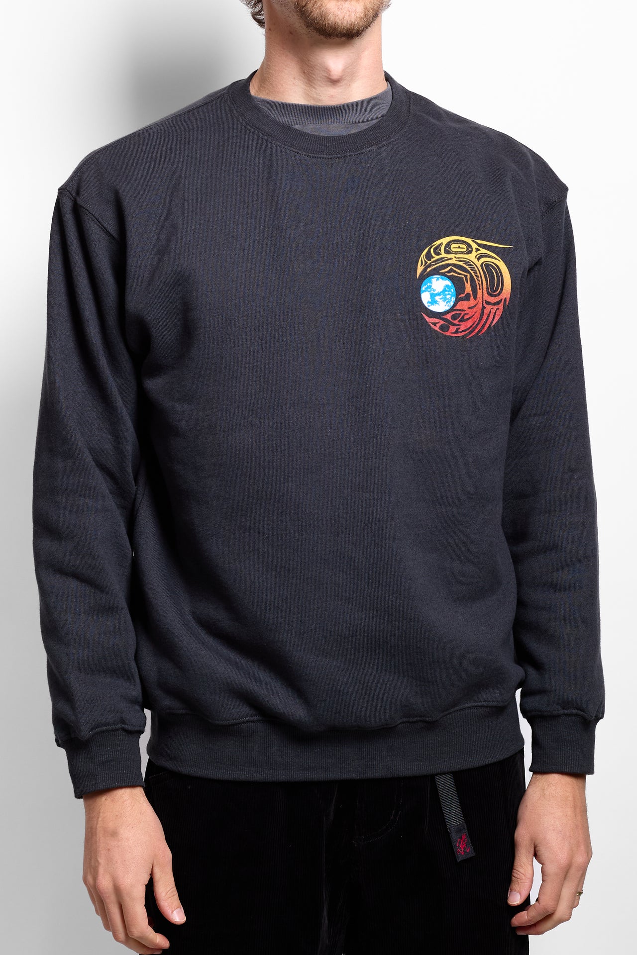 Raven Cascade Sweatshirt in Black