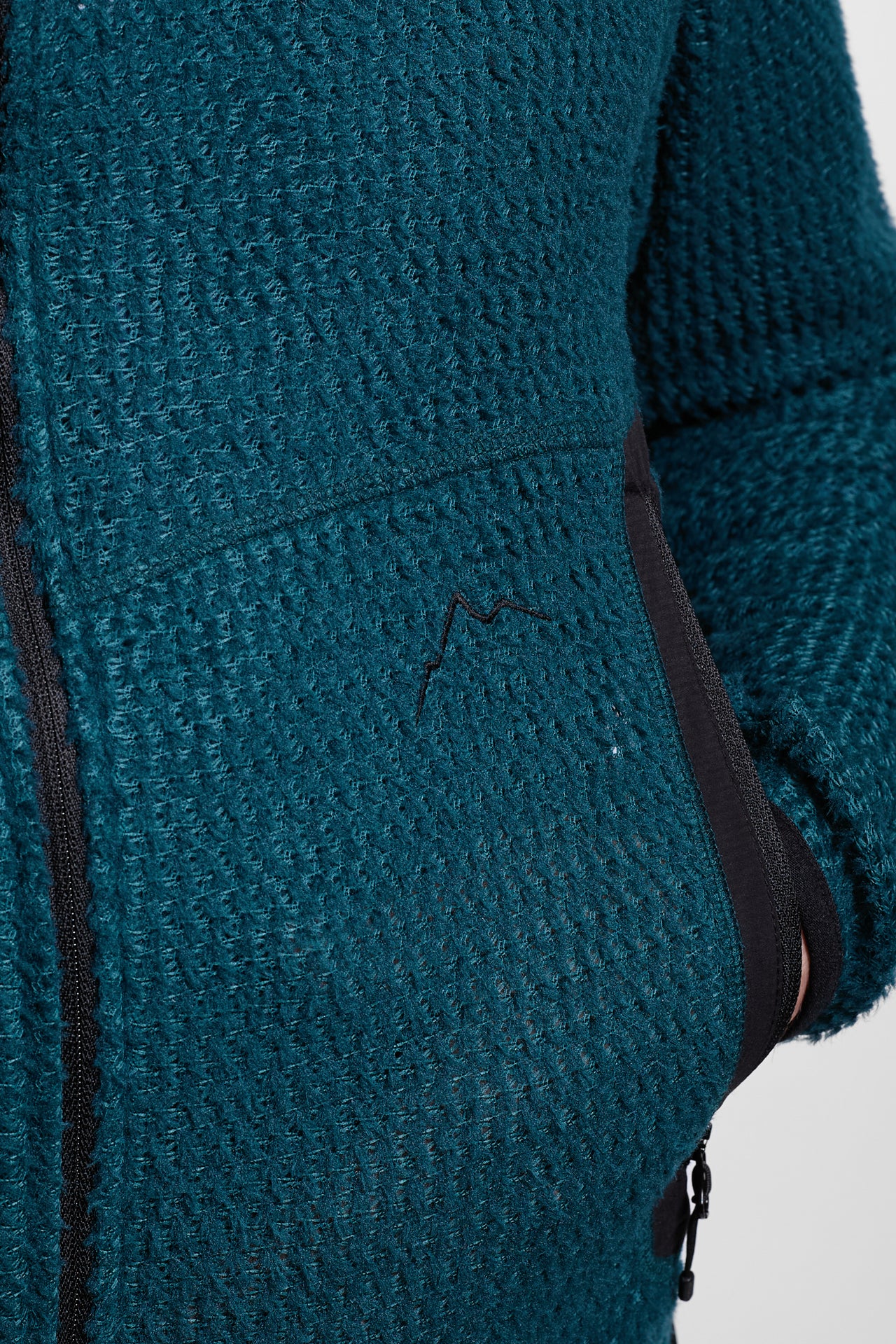 Alpha 90 Zip Jacket in Blue Green