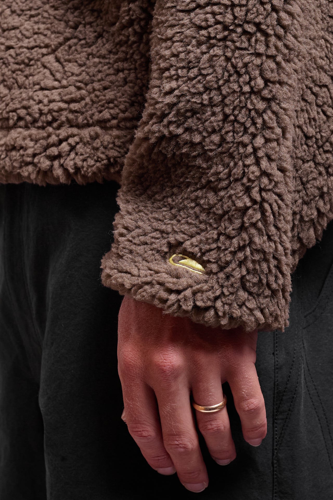 V-Smock Fleece in Sandstone