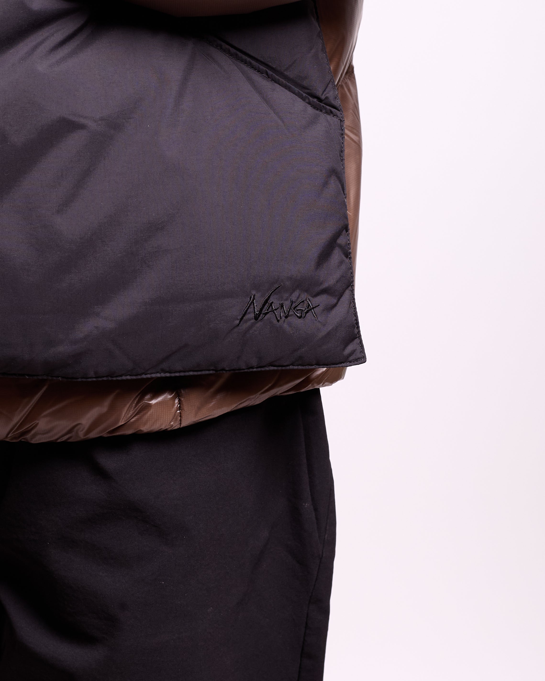 Down Poncho Muffler in Black ~ Windthrow