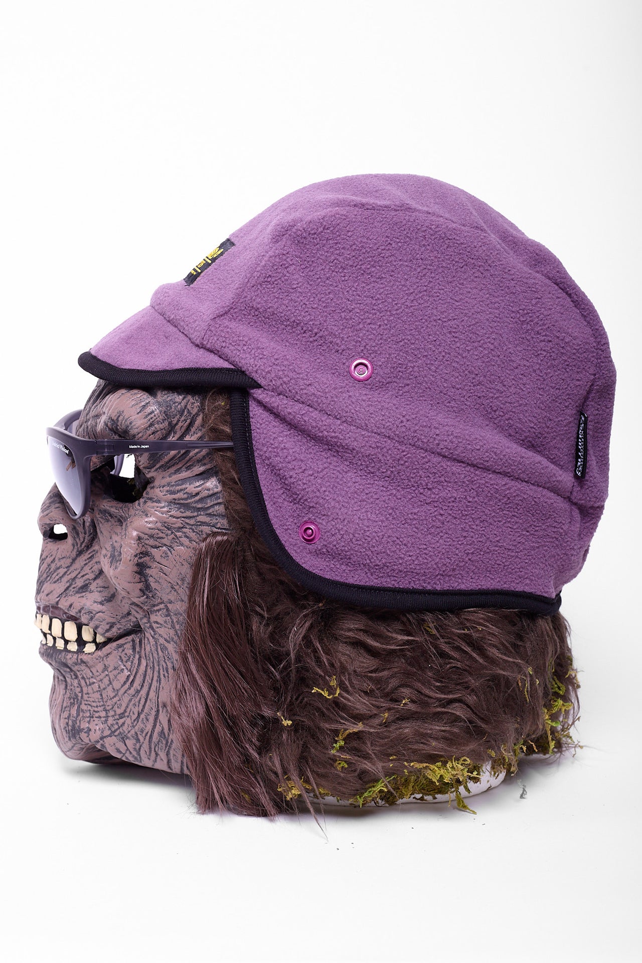 Fleece Mountain Hat in Purple/Black