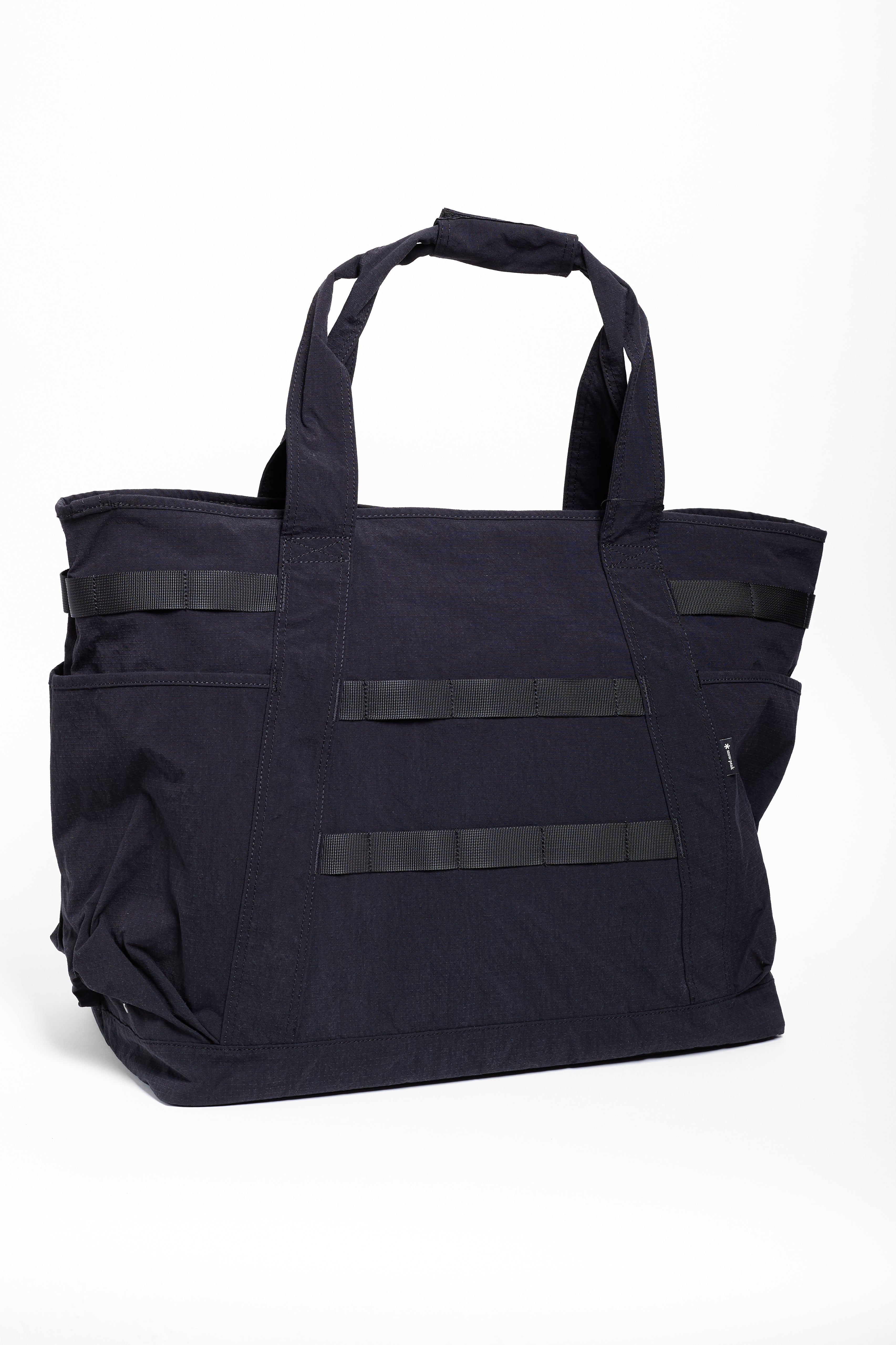 Lightweight Taslan Ripstop Tote Bag in Black ~ Windthrow