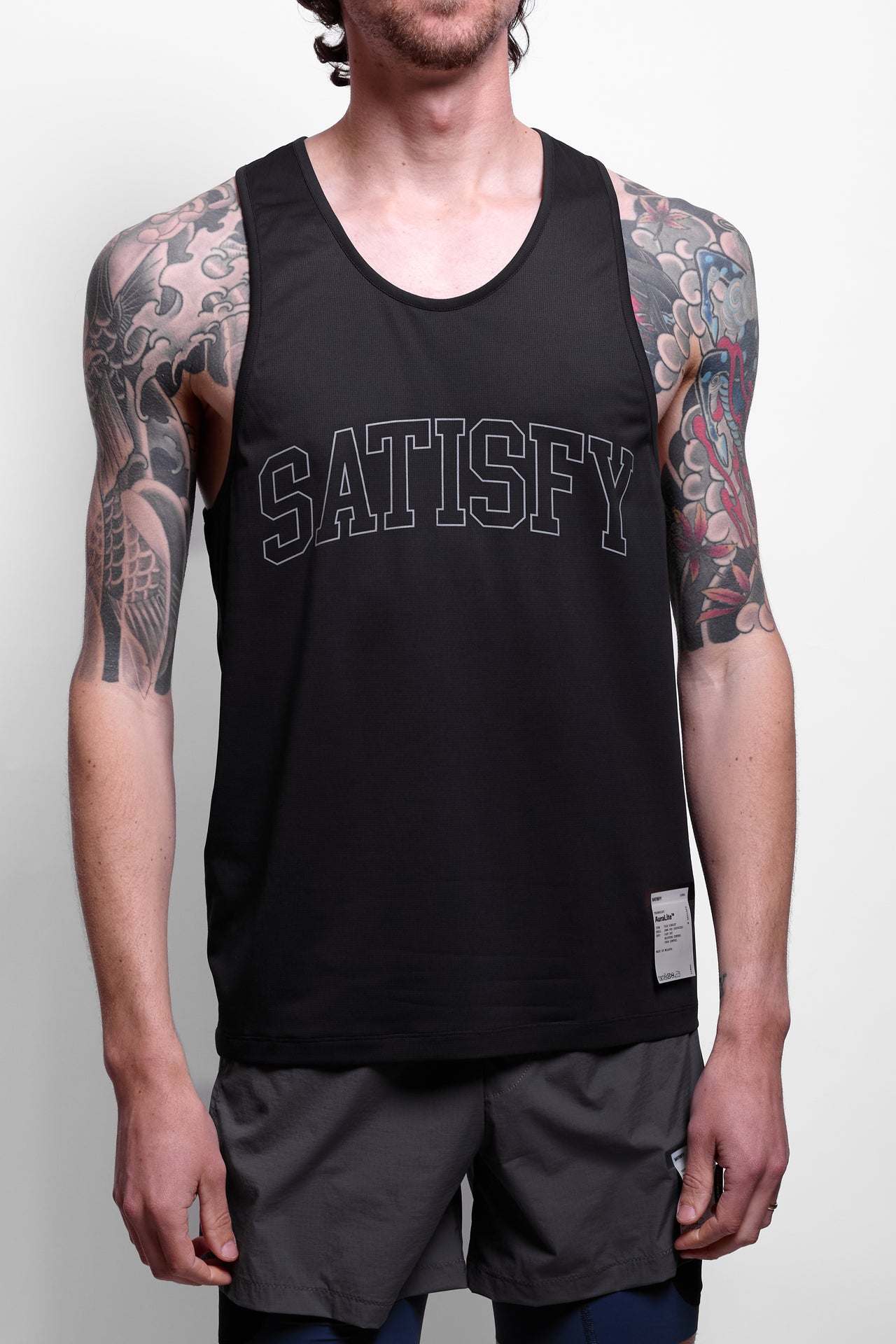 AuraLite™ Tech Singlet in Black