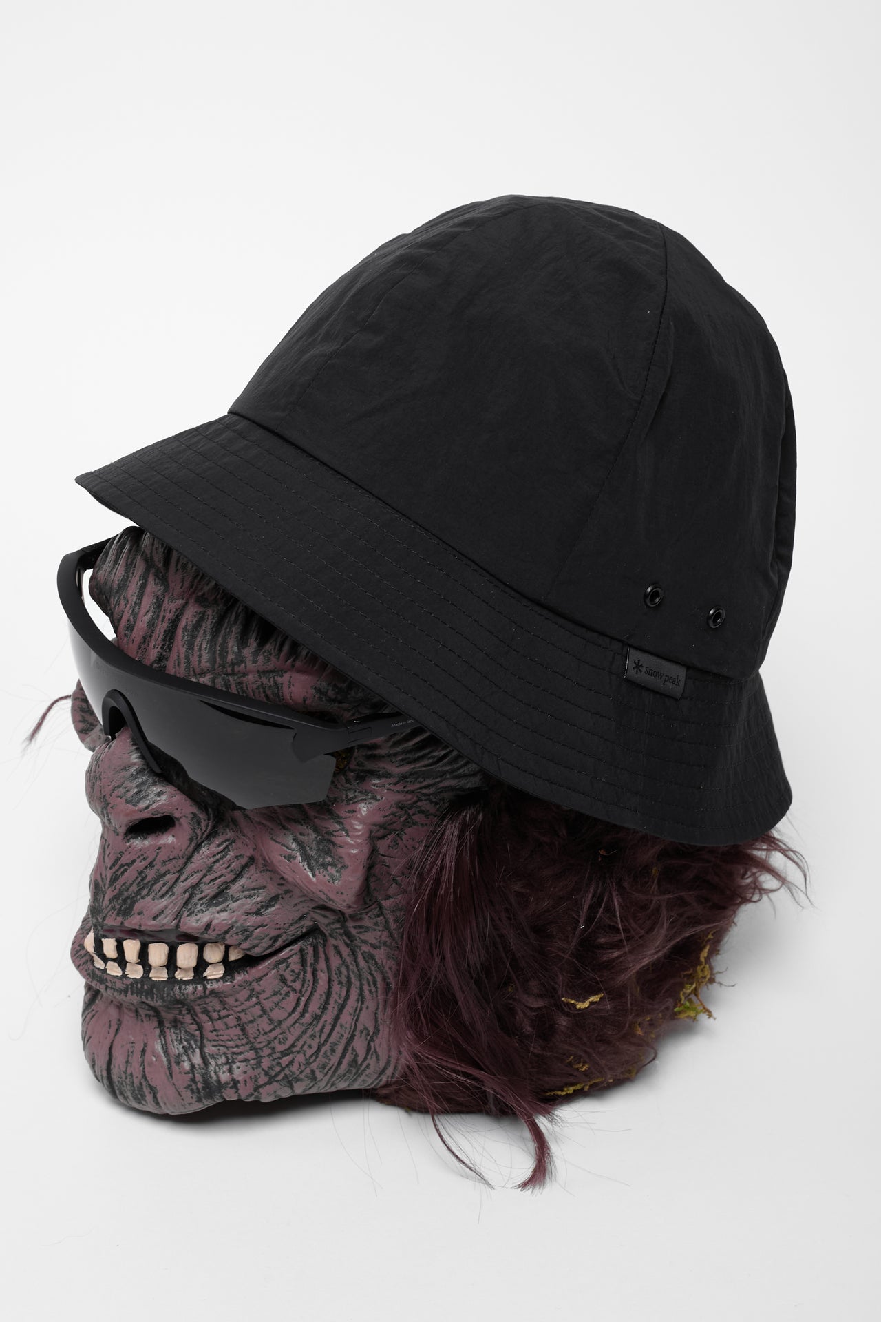 Nylon Tussah Hat in Black