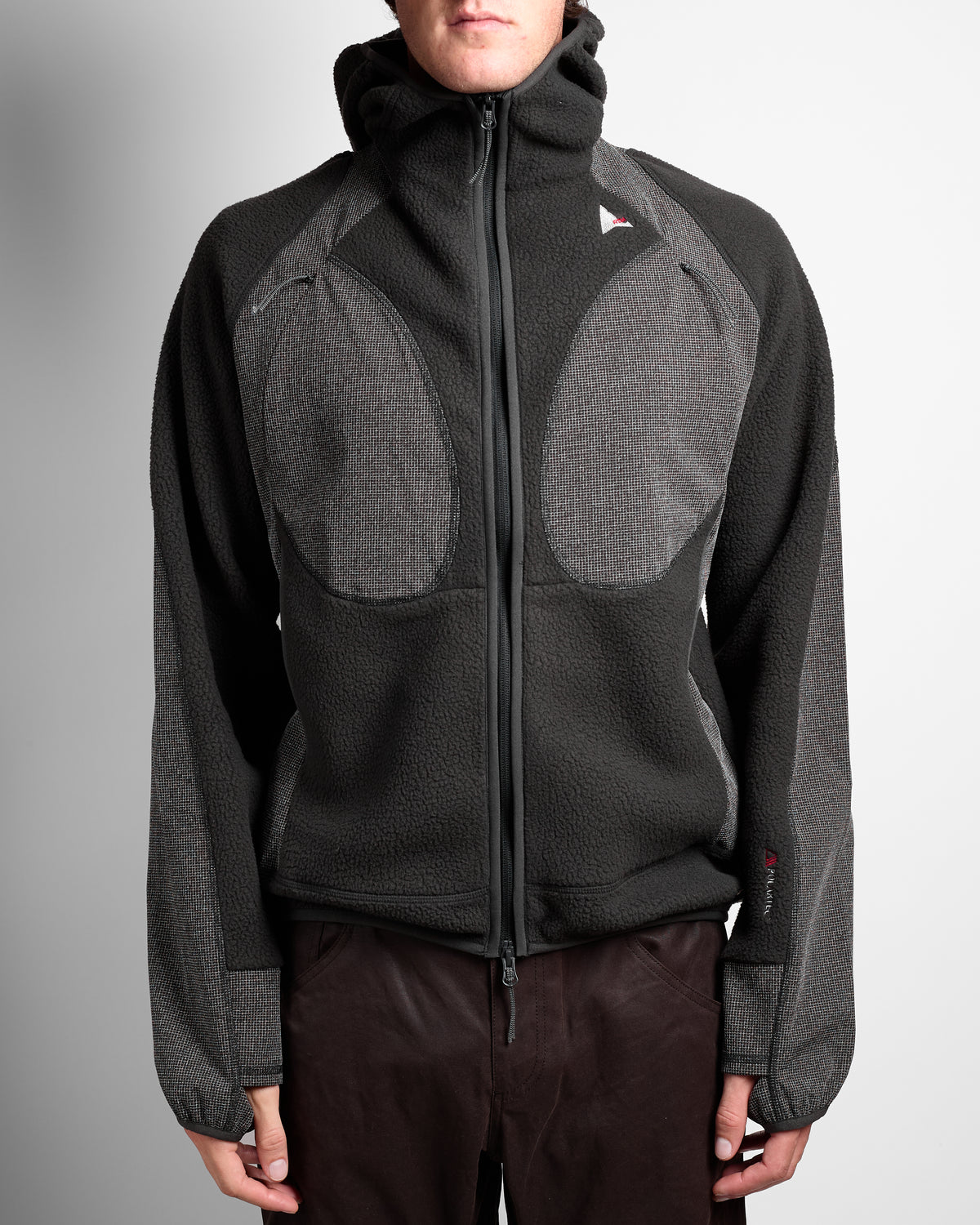 Ocular Polartec® Thermal Pro Zip Up Hoodie in Black