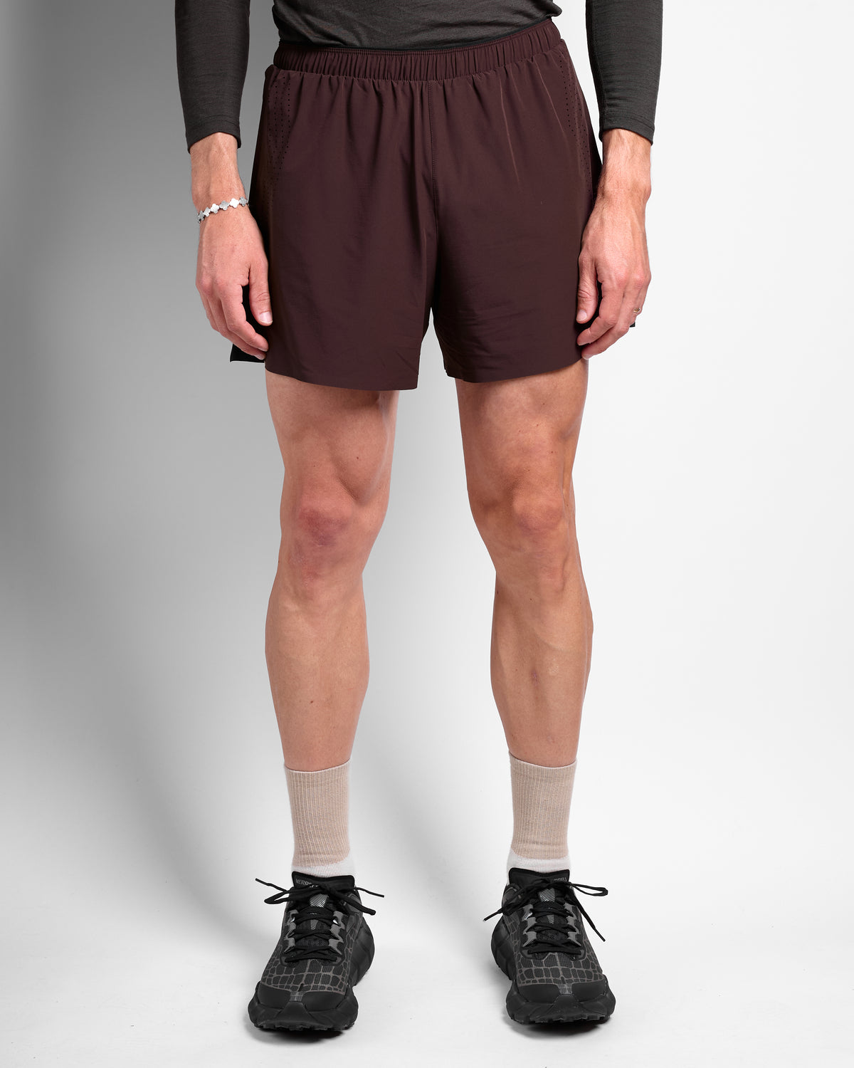 Run Shorts in Burgundy