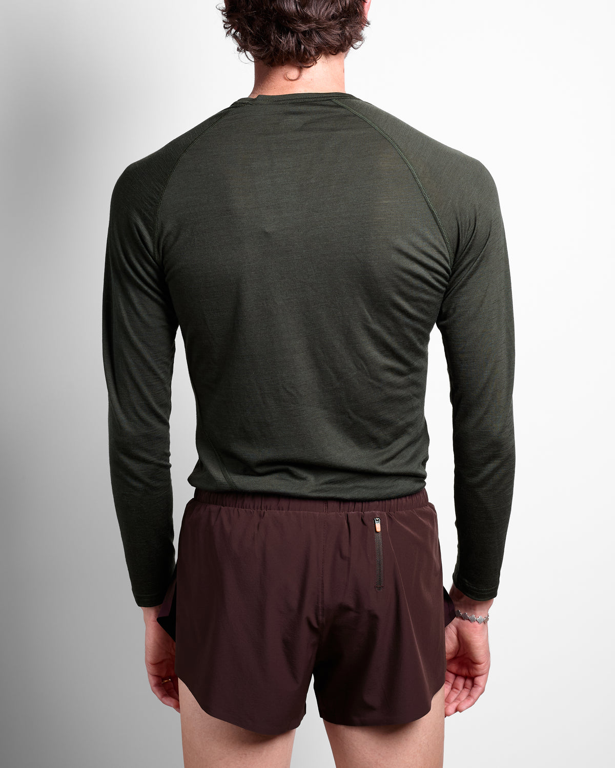 L/S Merino & Silk Base in Forest Night