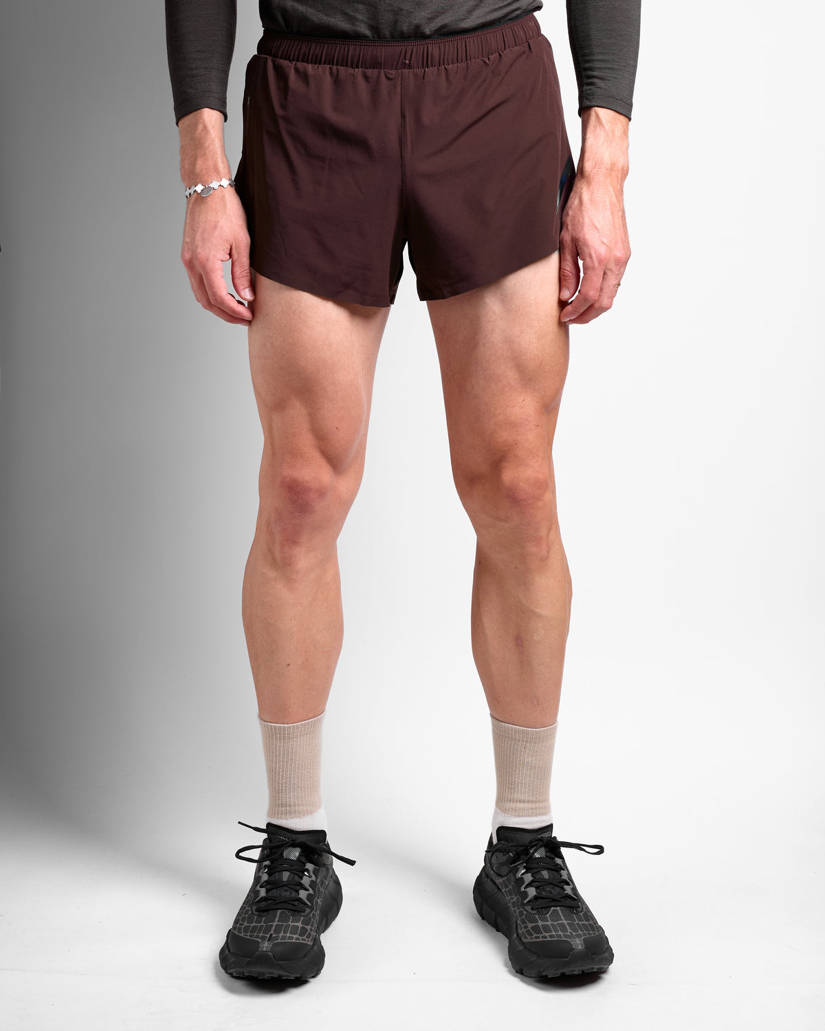 Split Shorts in Burgundy