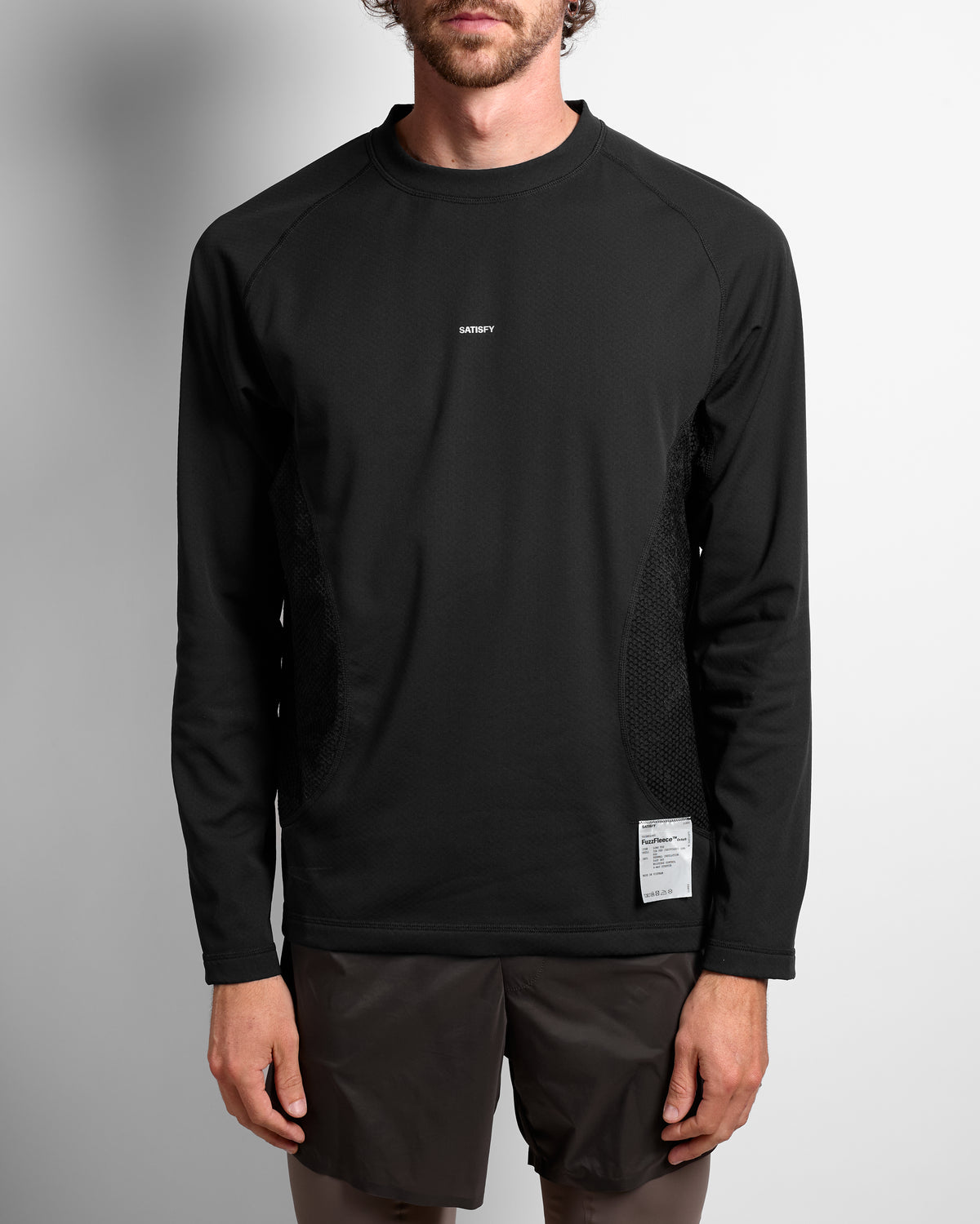 FuzzFleece™ Octa® Long Tee in Black