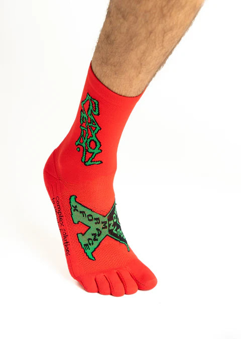 Rot Socks in Blood Red