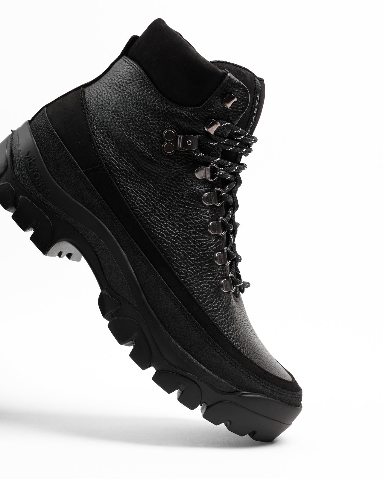 Easy Hiker High in Black Full Grain Leather