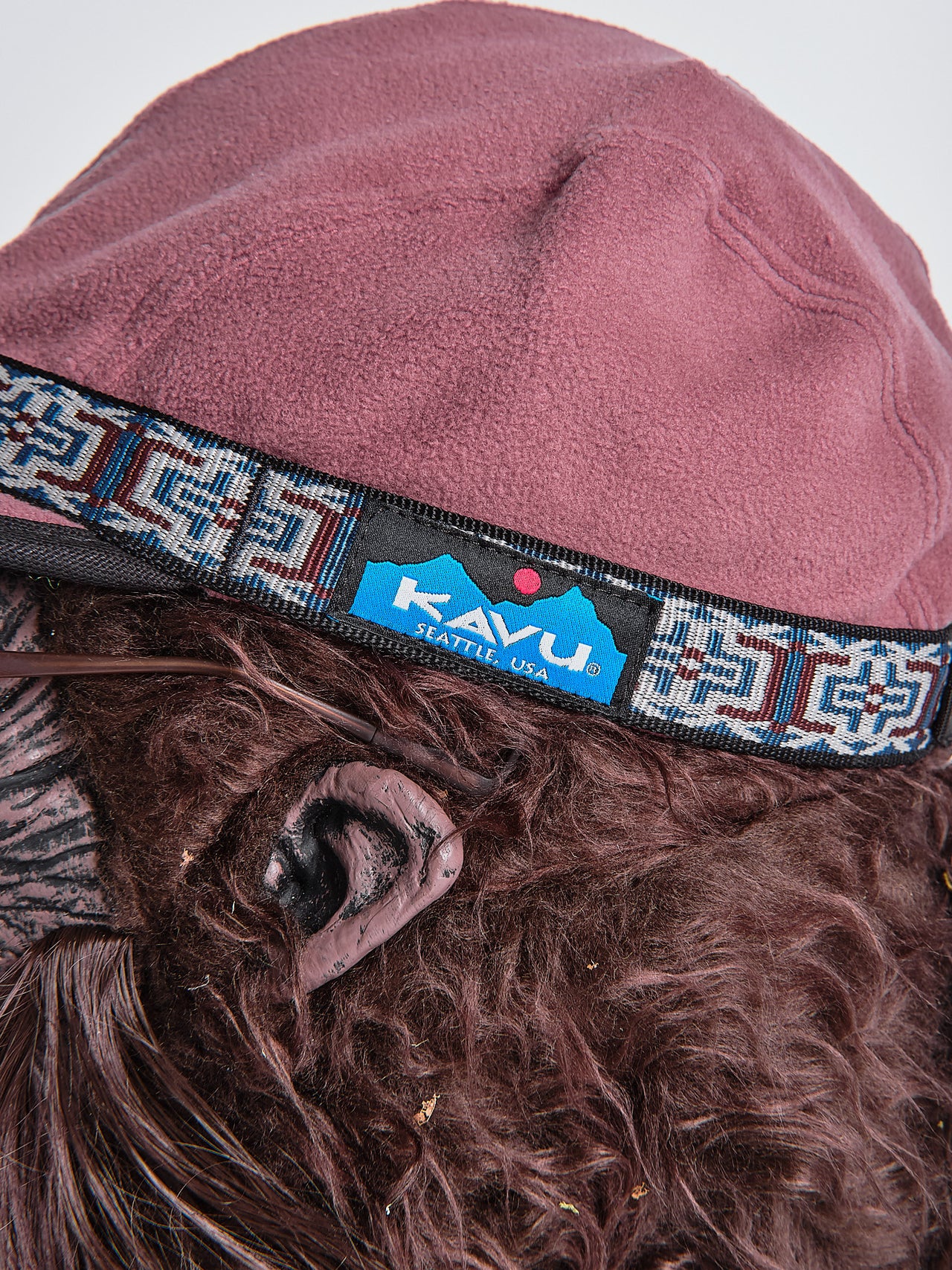 Fleece Strapcap in Rose Brown