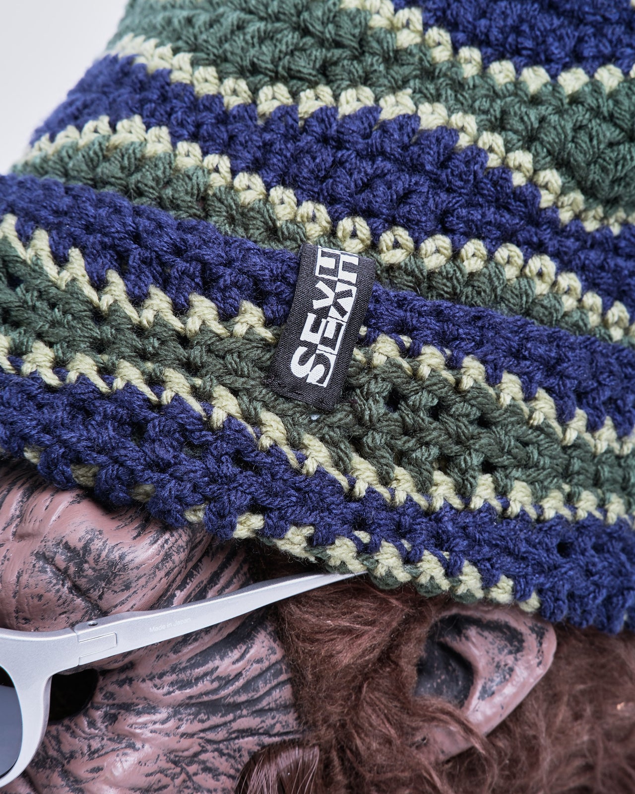 Wavelength Beanie in Green/Blue