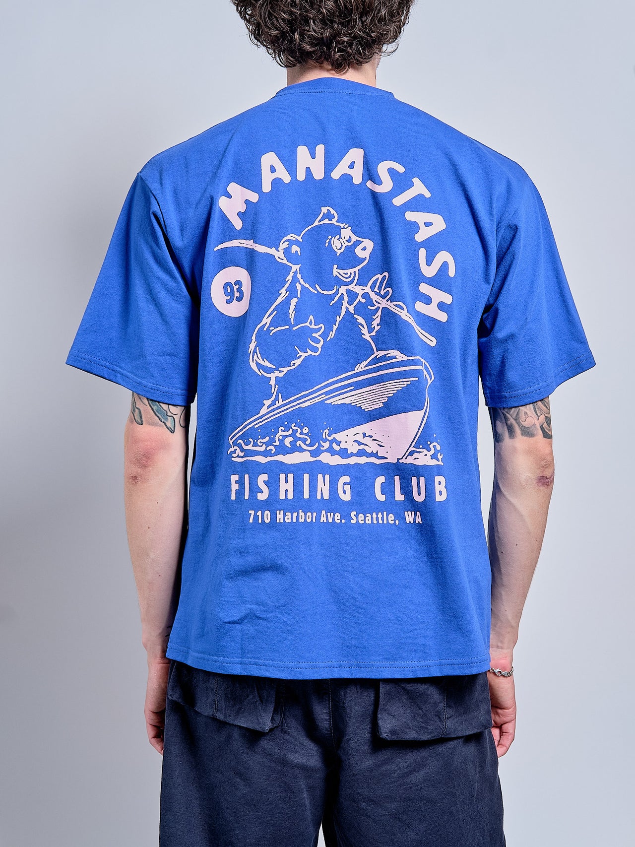 Fishing Club Tee in Blue
