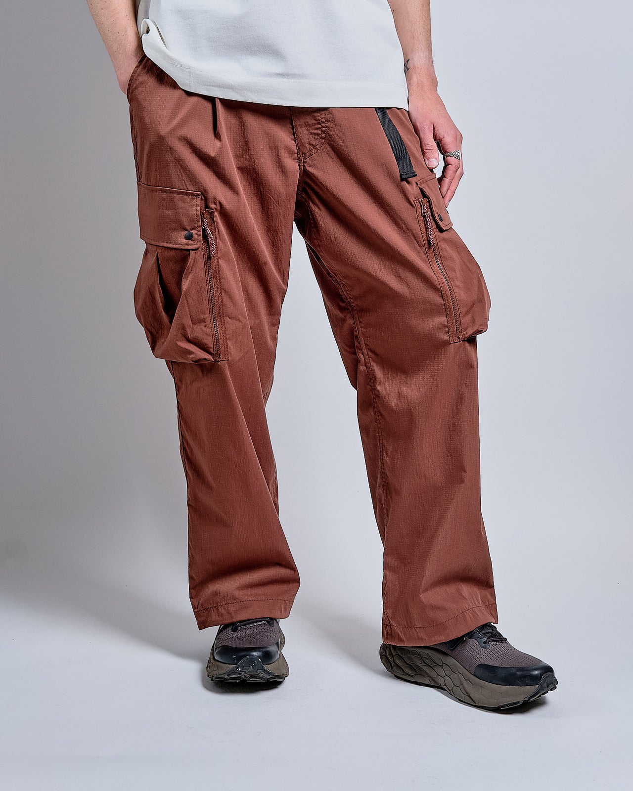 Hinoc Ripstop Field Cargo Pants in Brown
