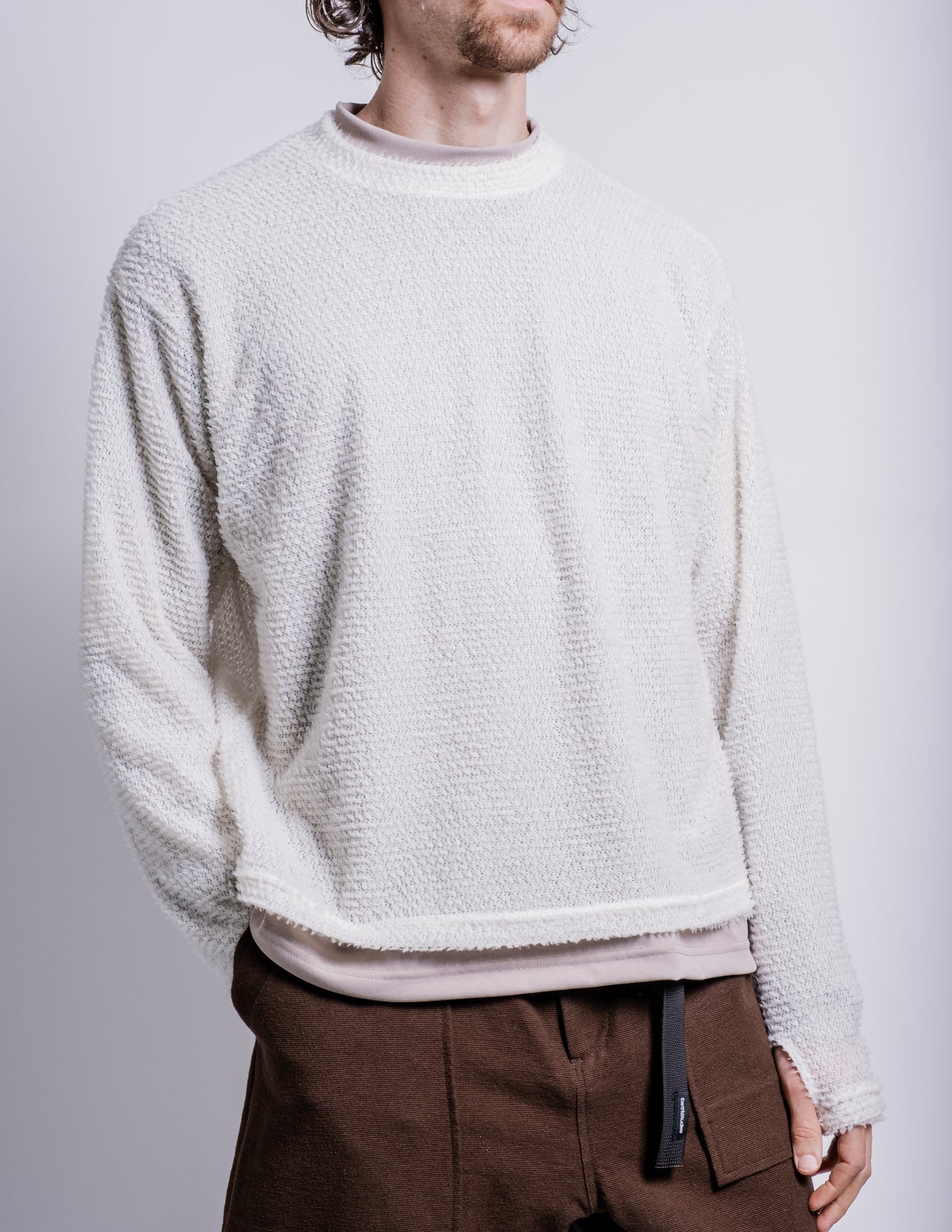 Shag Sweater in White