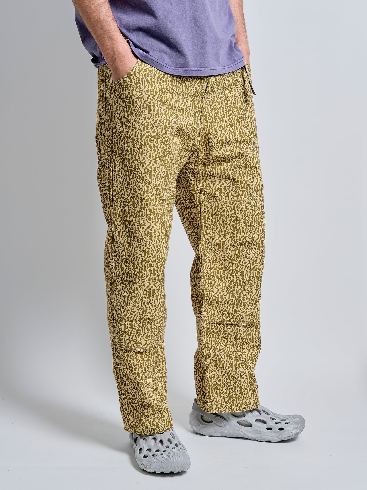 Canvas Double Knee Pant in Micro Bark
