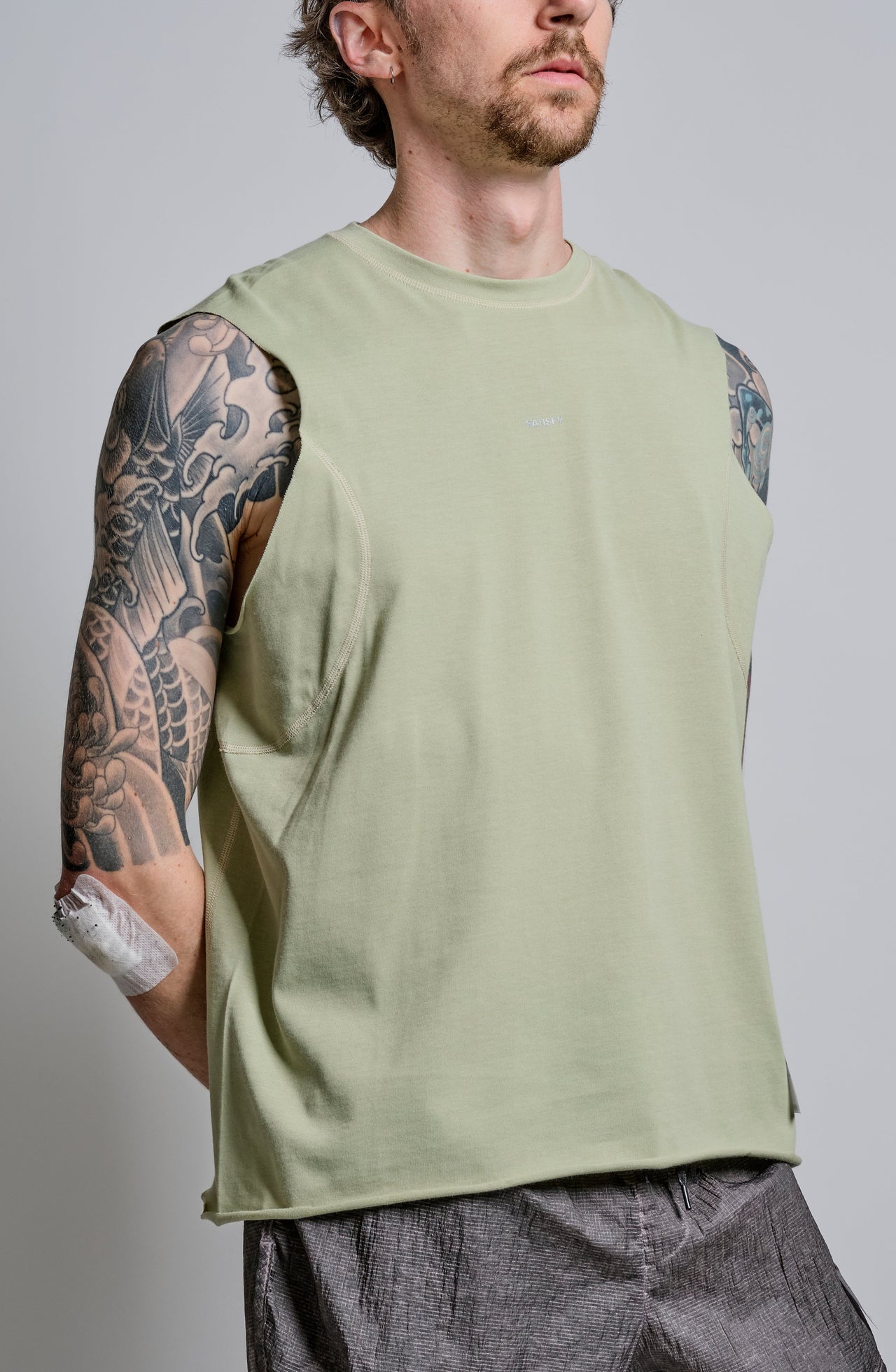 SoftCell™ Cordura® Climb Muscle Tee in Sage Green