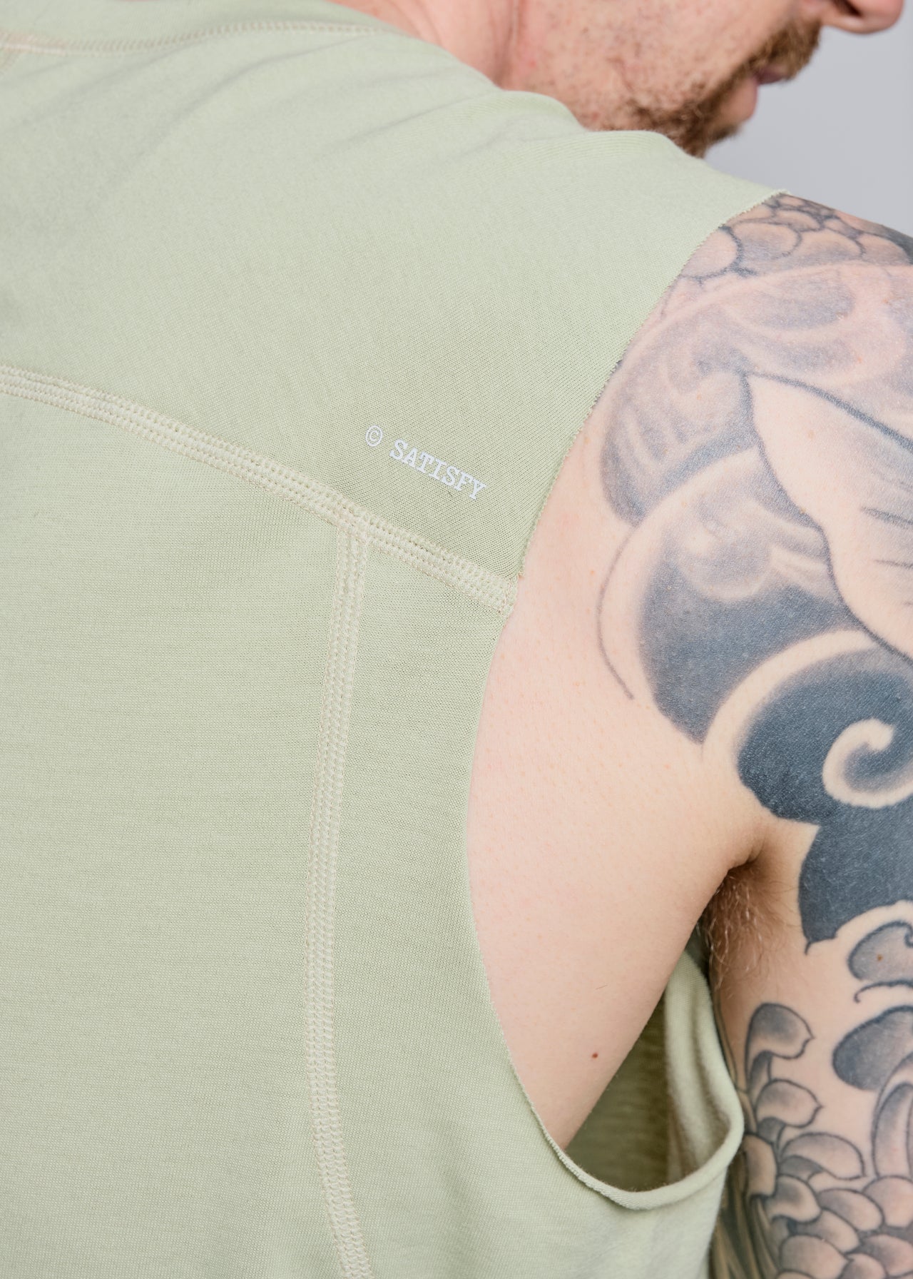 SoftCell™ Cordura® Climb Muscle Tee in Sage Green