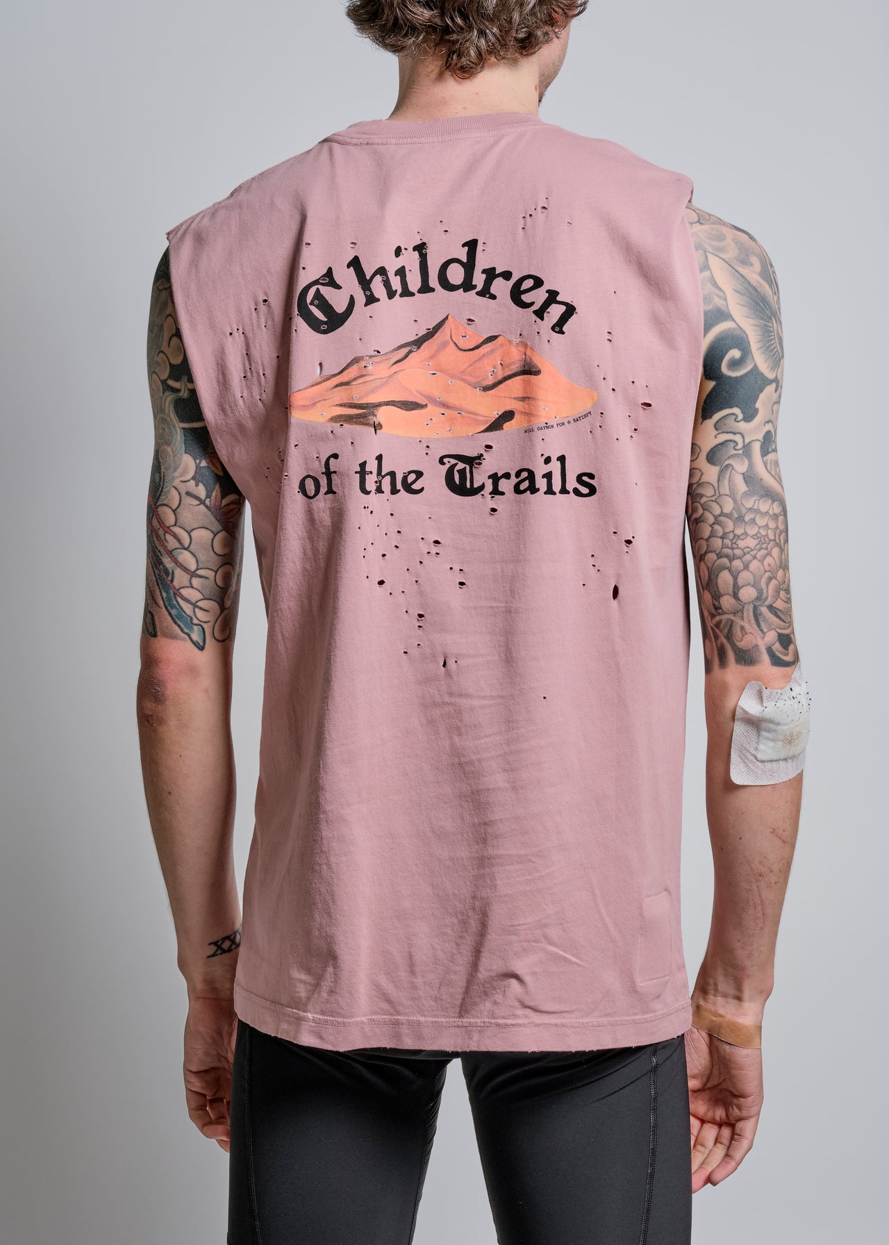 MothTech™ Muscle Tee in Aged Ash Rose