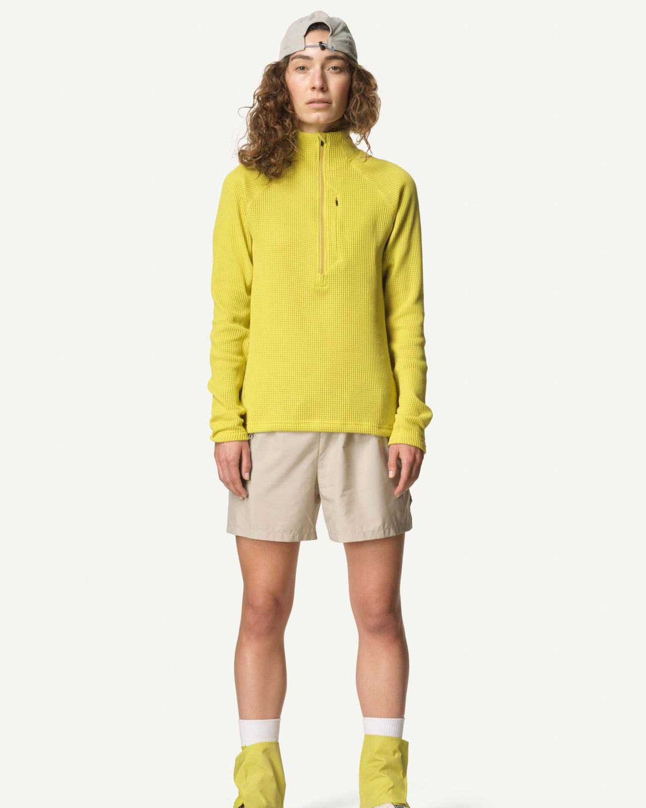W's Pace Flow Half Zip in Be the Light Green