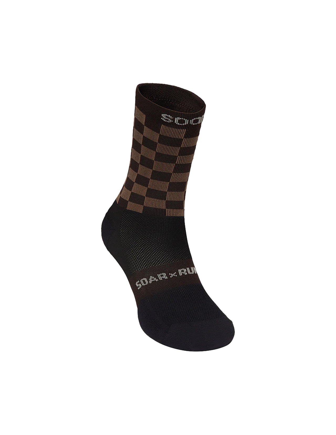 Square Crew Sock in Black