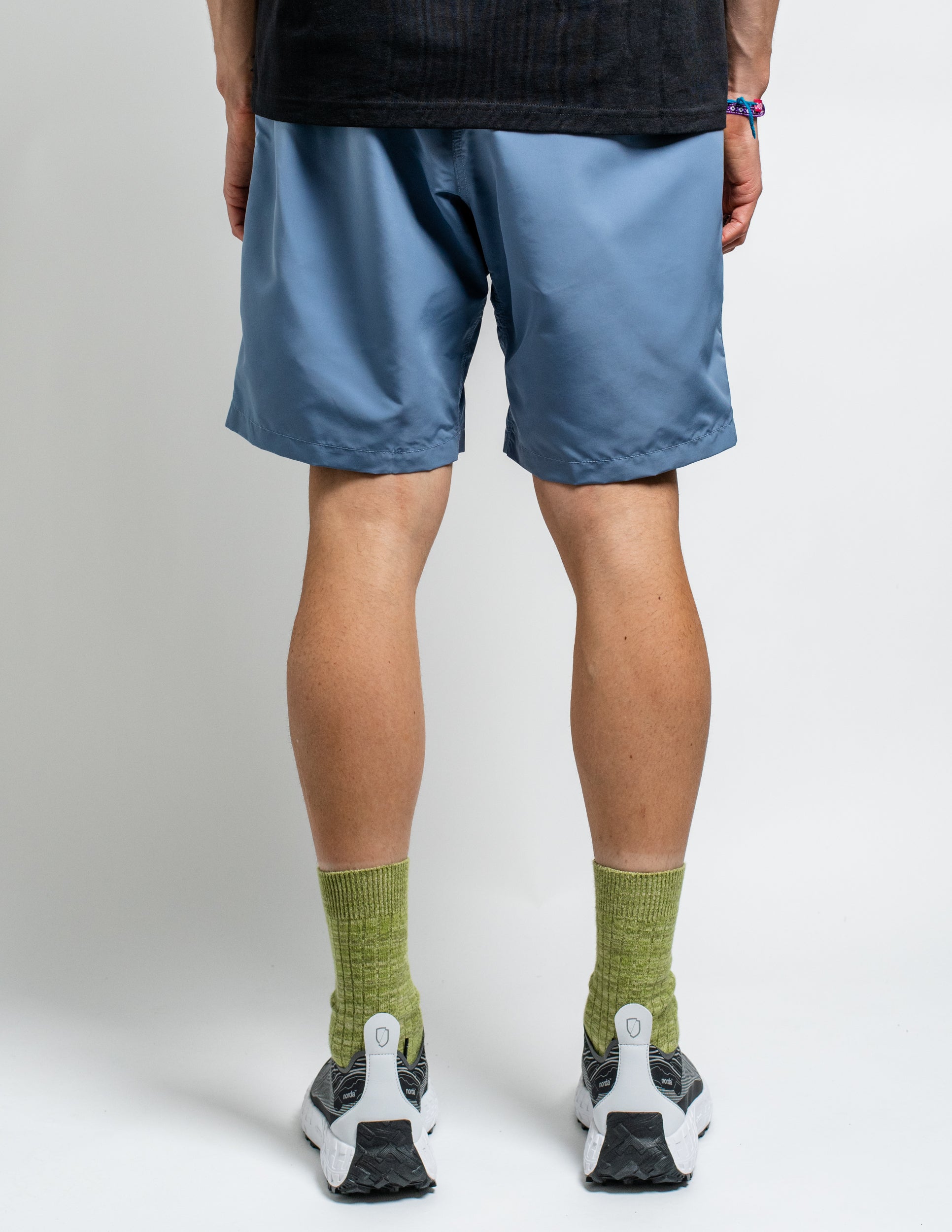 Shell Packable Short in Smoke Blue ~ Windthrow